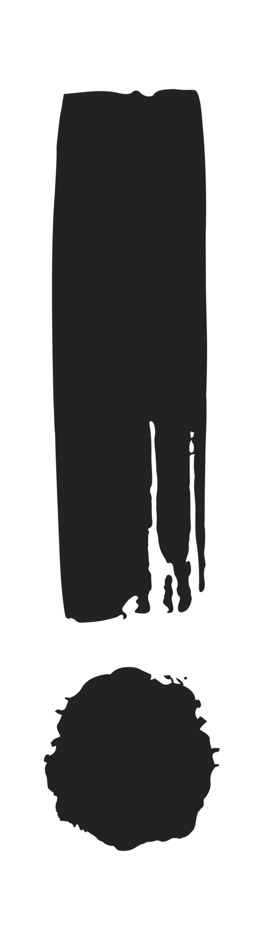 point exclamation